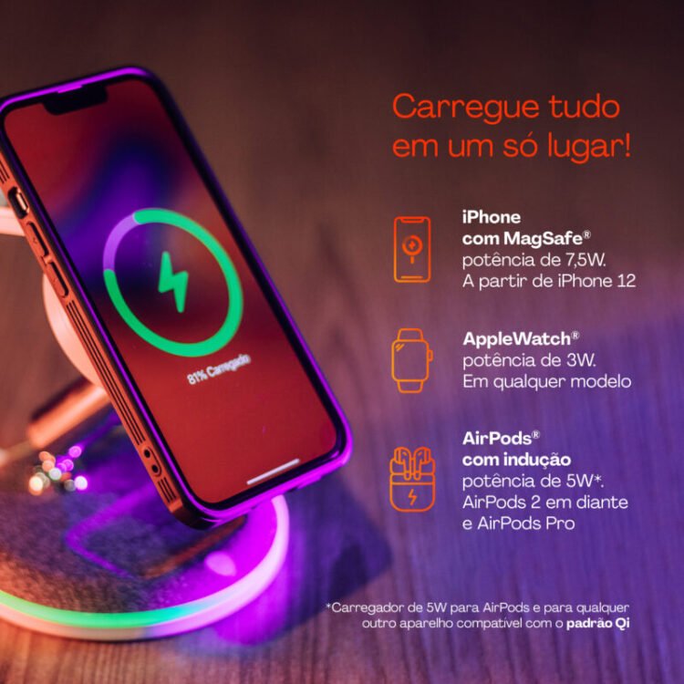Carregador de Mesa 3 em 1 por Indução - Image 3