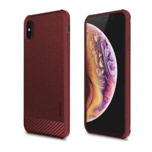 Capa Carbon X para iPhones X e Xs – Vermelha
