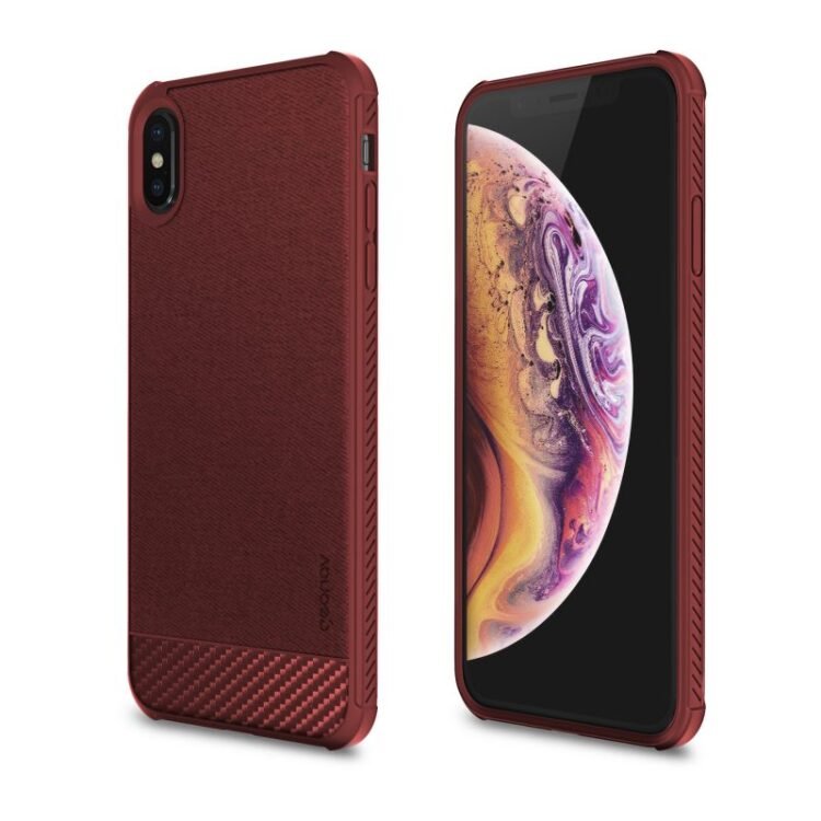 Capa Carbon X para iPhones X e Xs – Vermelha