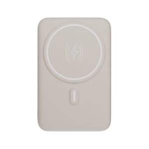 Power Bank por Indução 10.000 mAh com Suporte Dobrável – Off White