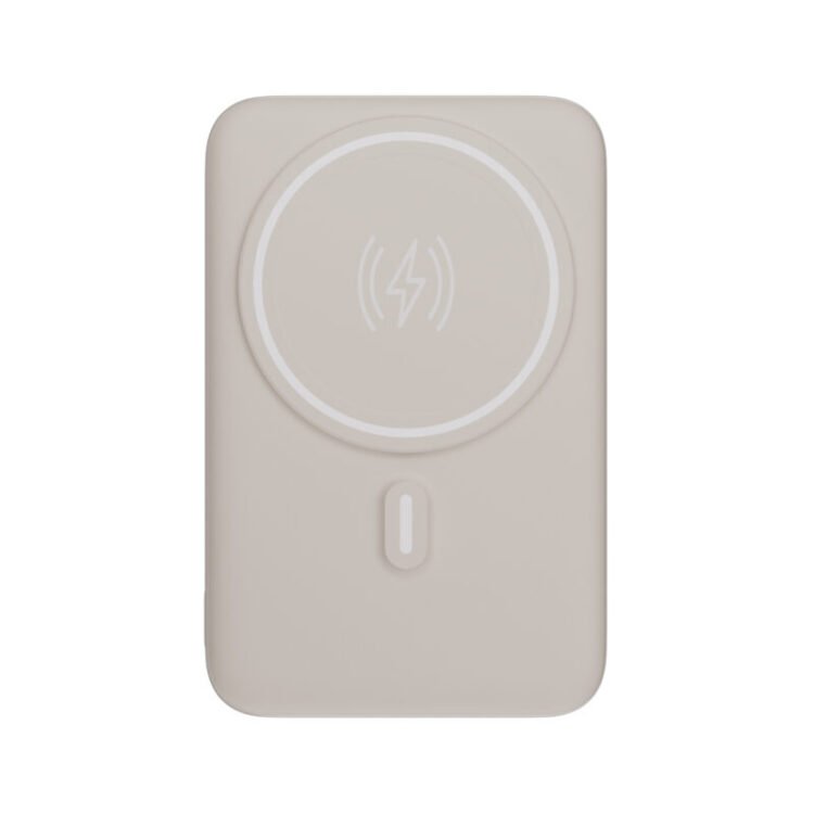 Power Bank por Indução 10.000 mAh com Suporte Dobrável – Off White
